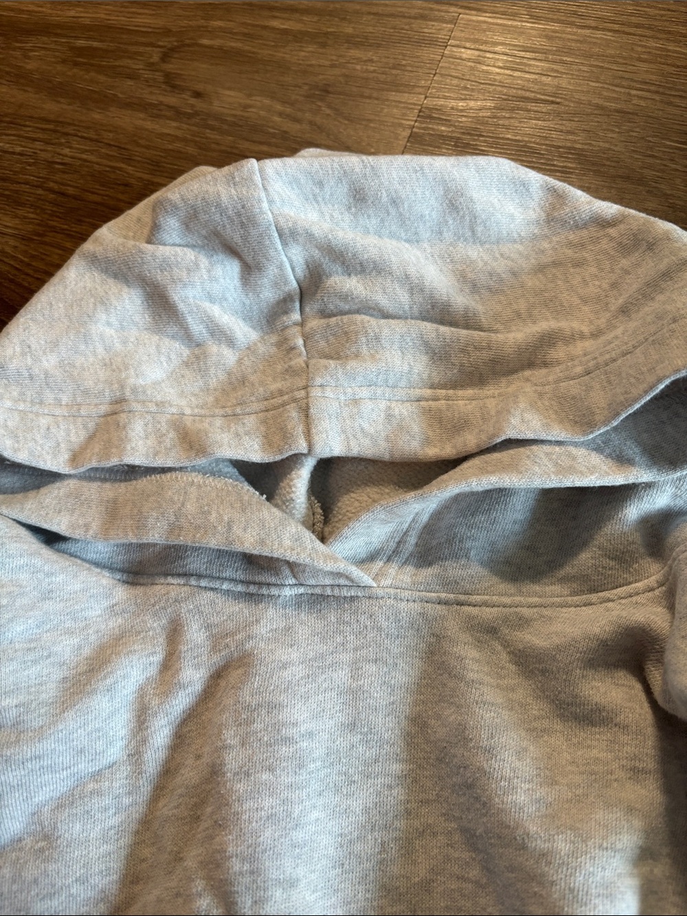 Old Navy Light Gray Cropped Hoodie women’s SMALL - Picture 5 of 6